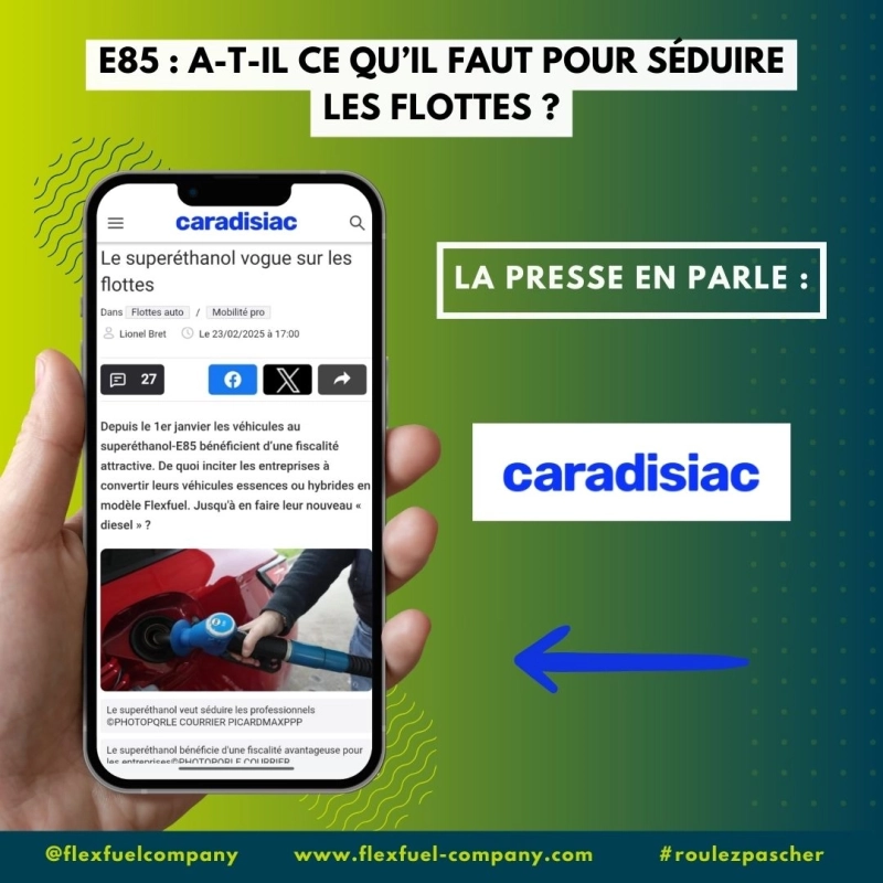 CONVERSION ETHANOL E85 FLOTTE ENTREPRISE